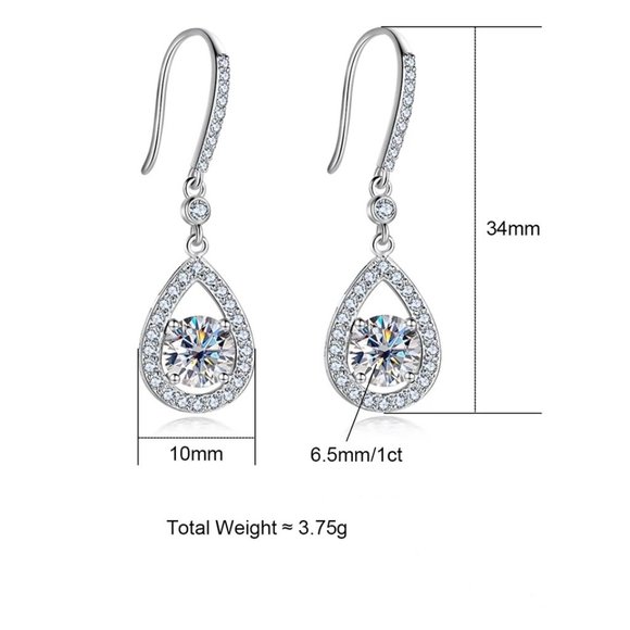 Certified 2ct. t.w. Diamond Brilliant Cut Dangle Earrings - Picture 7 of 16